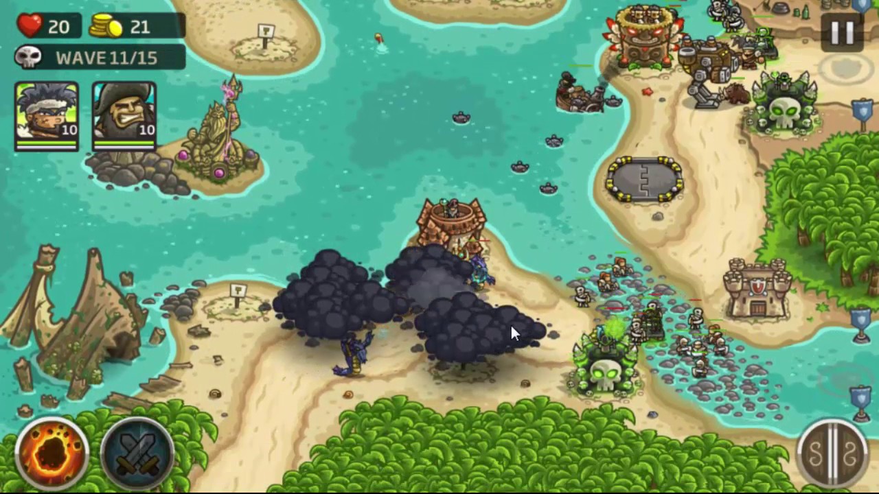 Kingdom Rush Frontiers - STORM ATOLL - Campaign - Veteran (Hard)
