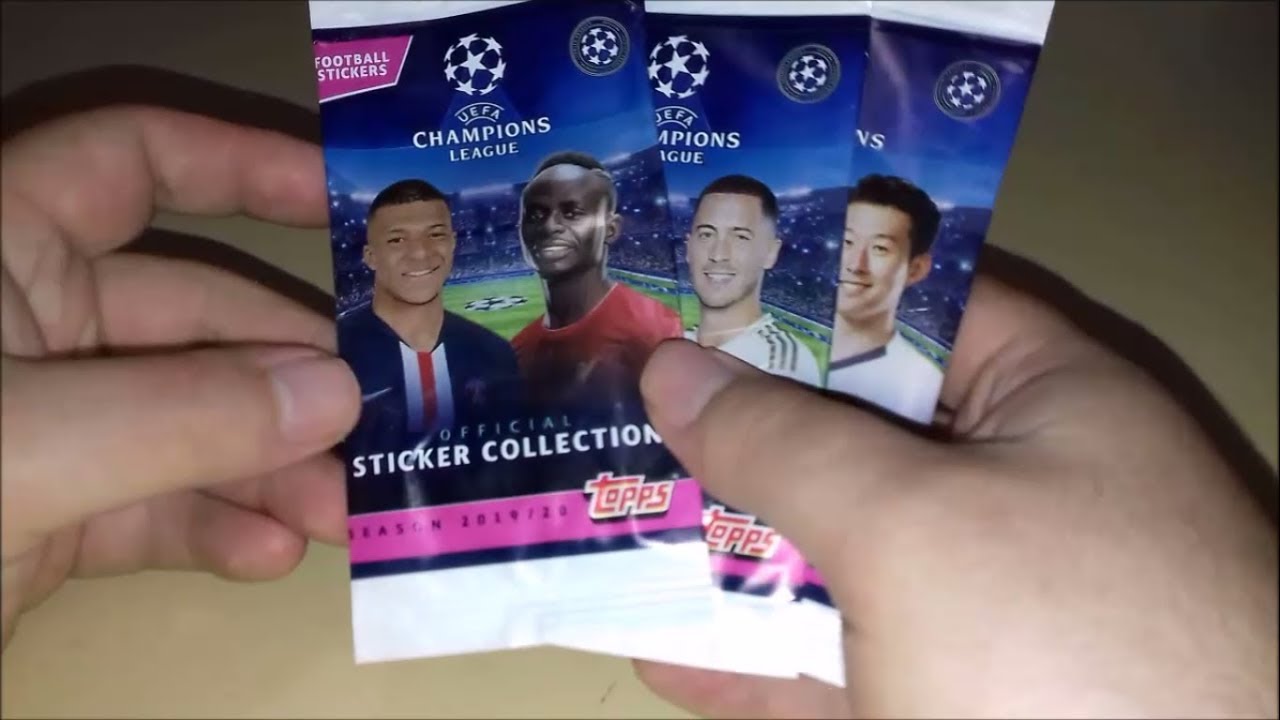 Abrindo Coleção Nova de Figurinhas Champions League 2019 - 2020