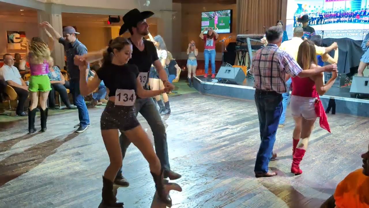 Cowboy Cha Cha line dance - Fantasy Springs Casino - 2024 Stagecoach Dance Contest - Group B