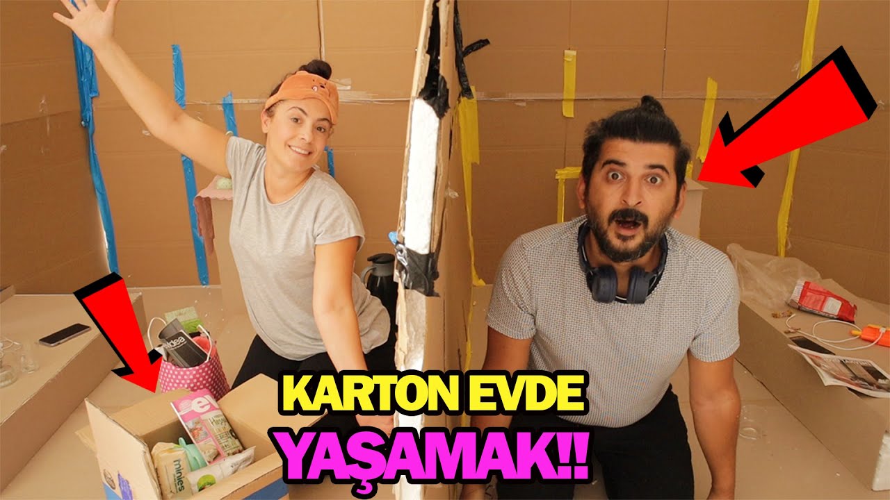 KARTON EVDE YAŞAMAK !! SON ÇIKAN KAZANIR !! OYUNA GEL