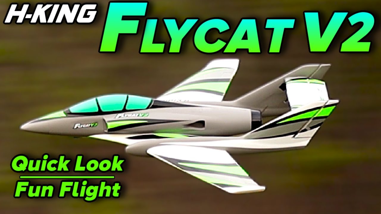 H-King Flycat V2 70mm EDF Jet 1042mm (41in)  PNF - Model AV8R Quick Look/Fun Flight