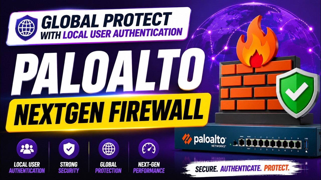PaloAlto Firewall || Global Protect SSL VPN || With Local User Authentication ||