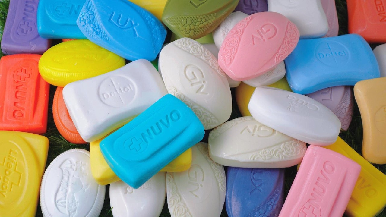 ASMR 100 SOAP OPENING HAUL- ASMR 25min opening/ tapping/ wrap sound/ no cutting ✨ No Voice @ASMRTV23