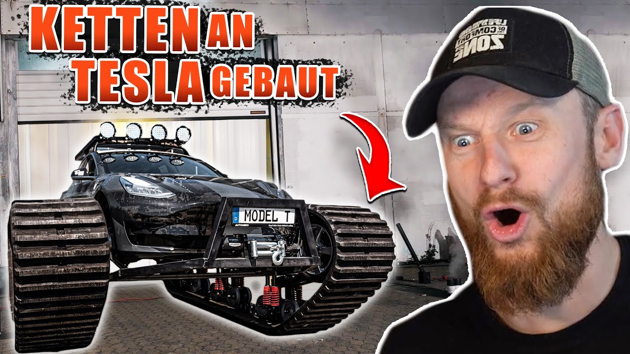 OFFROAD-AUTO SPEZIAL - Real Life Guys bauen GIGANTISCHE KETTEN an TESLA! | Fritz Meinecke reagiert