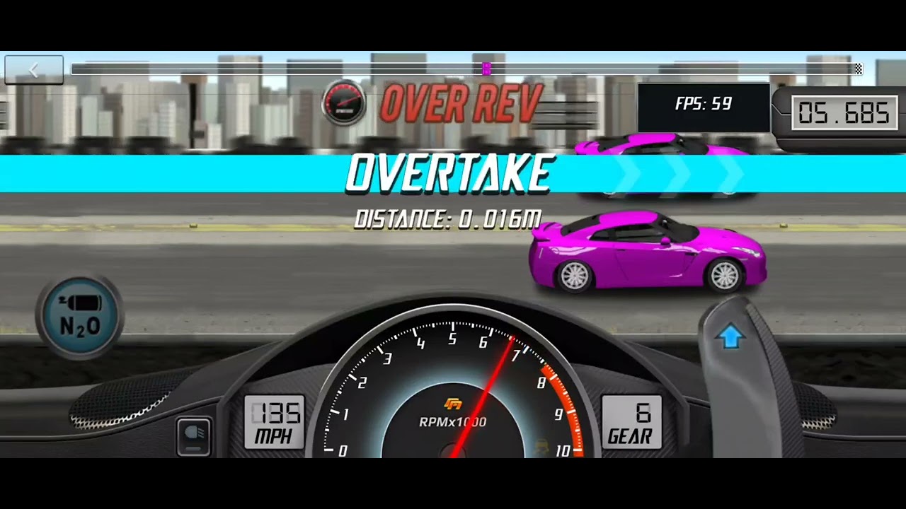 Drag Racing GTR R35 Level 6 1/4 Mile Tune [8.583]