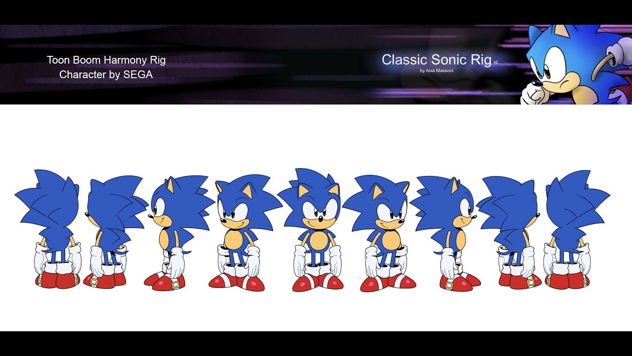 FREE TOON BOOM RIG - Classic Sonic