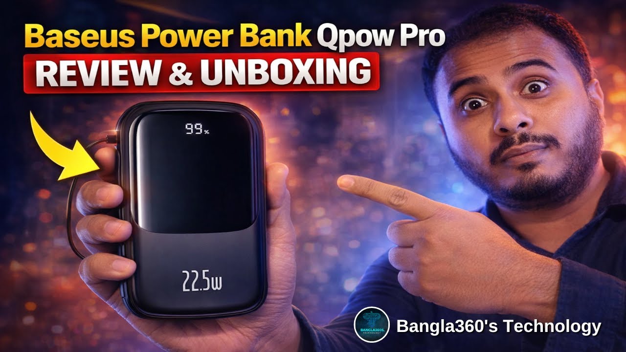 How to Baseus Power Bank Qpow Pro Digital Display Fast Charge 20000mAh 22 5W Review and unboxing
