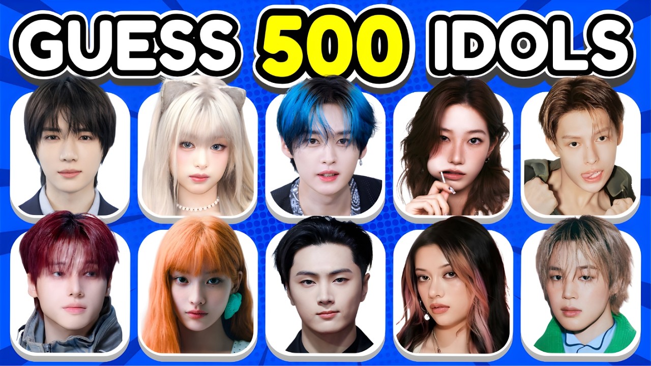 GUESS 500 KPOP IDOLS in 3 SECONDS! 😱🔥(Only 1% Can Finish!) | K-Pop Quiz Game 2026