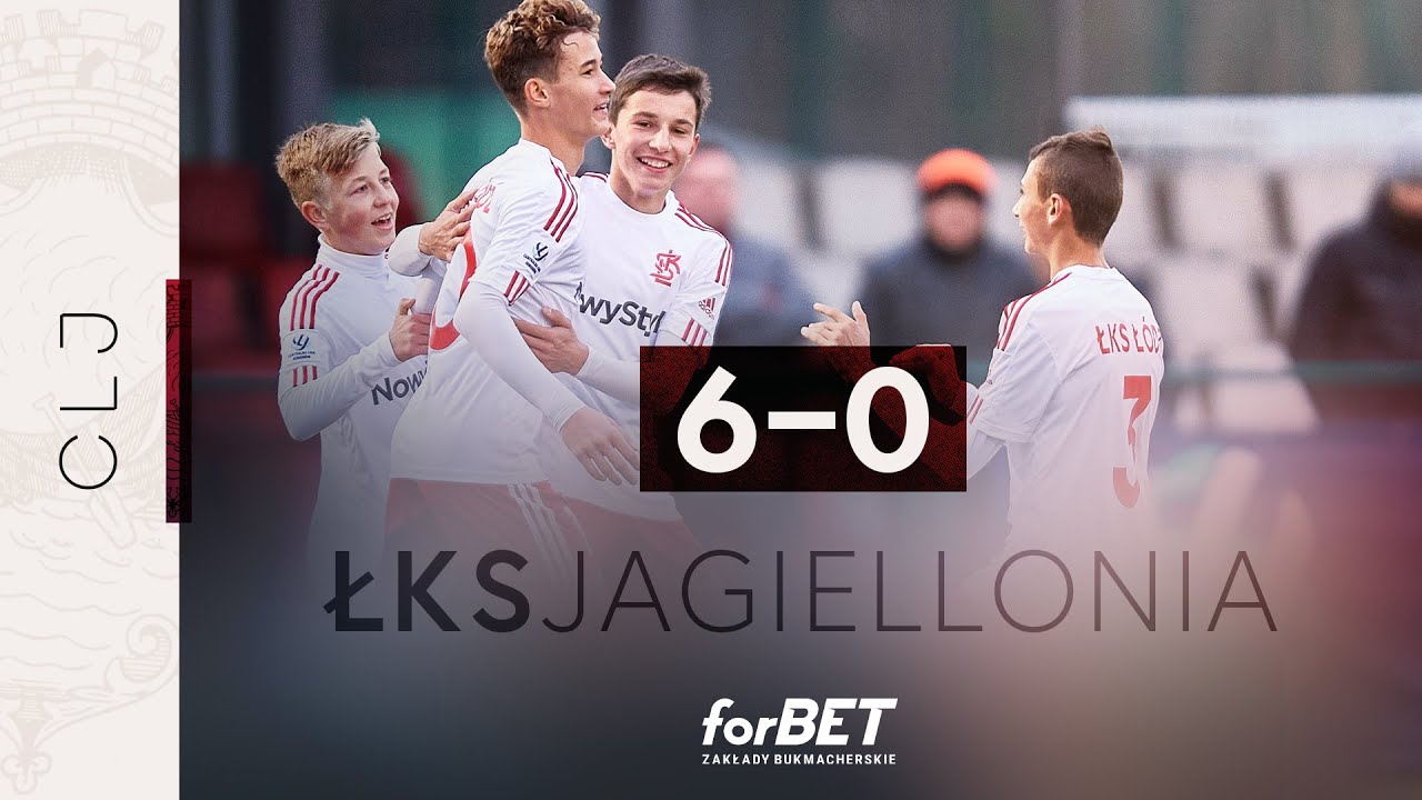 CLJ U15: ŁKS Łódź - AP Jagiellonia Białystok 6:0 | SKRÓT MECZU