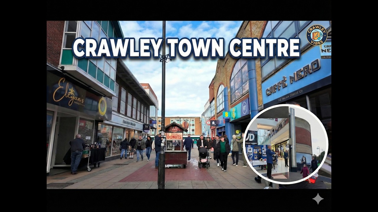 This Is What Crawley Town Centre Looks Like on a Freezing Sunday