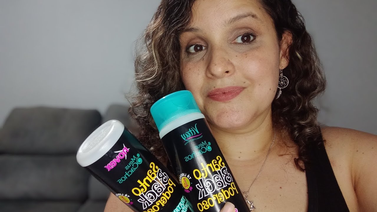 Shampoo e condicionador Santo Black poderoso - Novex (Clássicos que valem a pena)