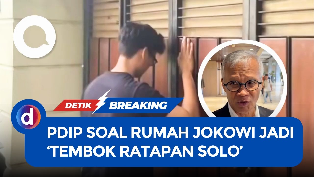 Tanggapan PDIP Soal Viral Rumah Jokowi Disebut 'Tembok Ratapan Solo'