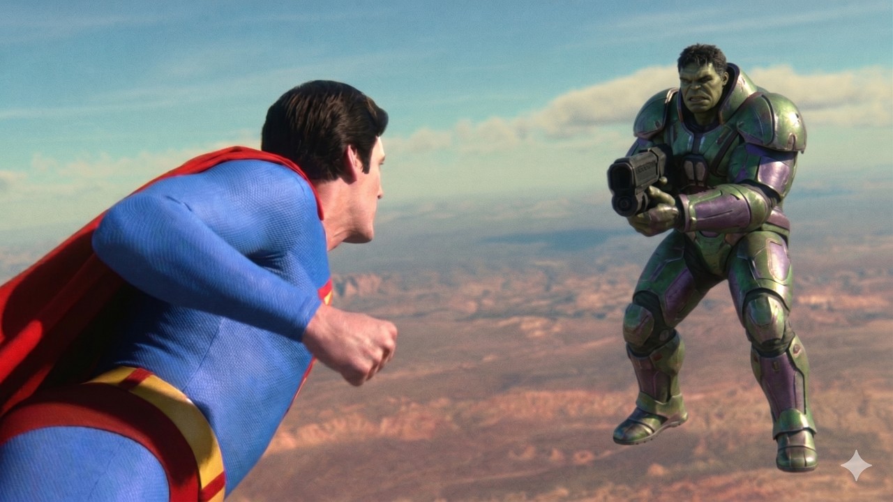 Making of Superman vs Hulk - The Fight