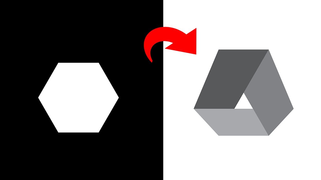 How to create Google drive logo | Adobe Illustrator 2023