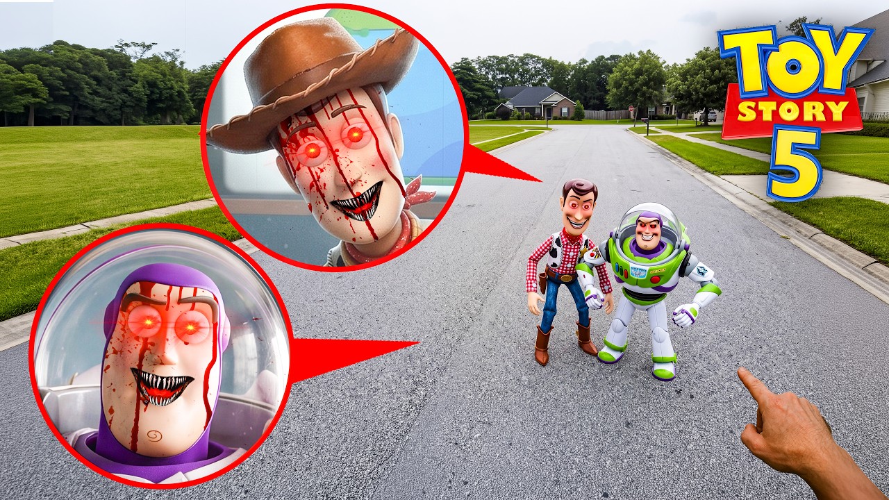 DRONE catches TOY STORY 5 coming ALIVE in REAL LIFE!!
