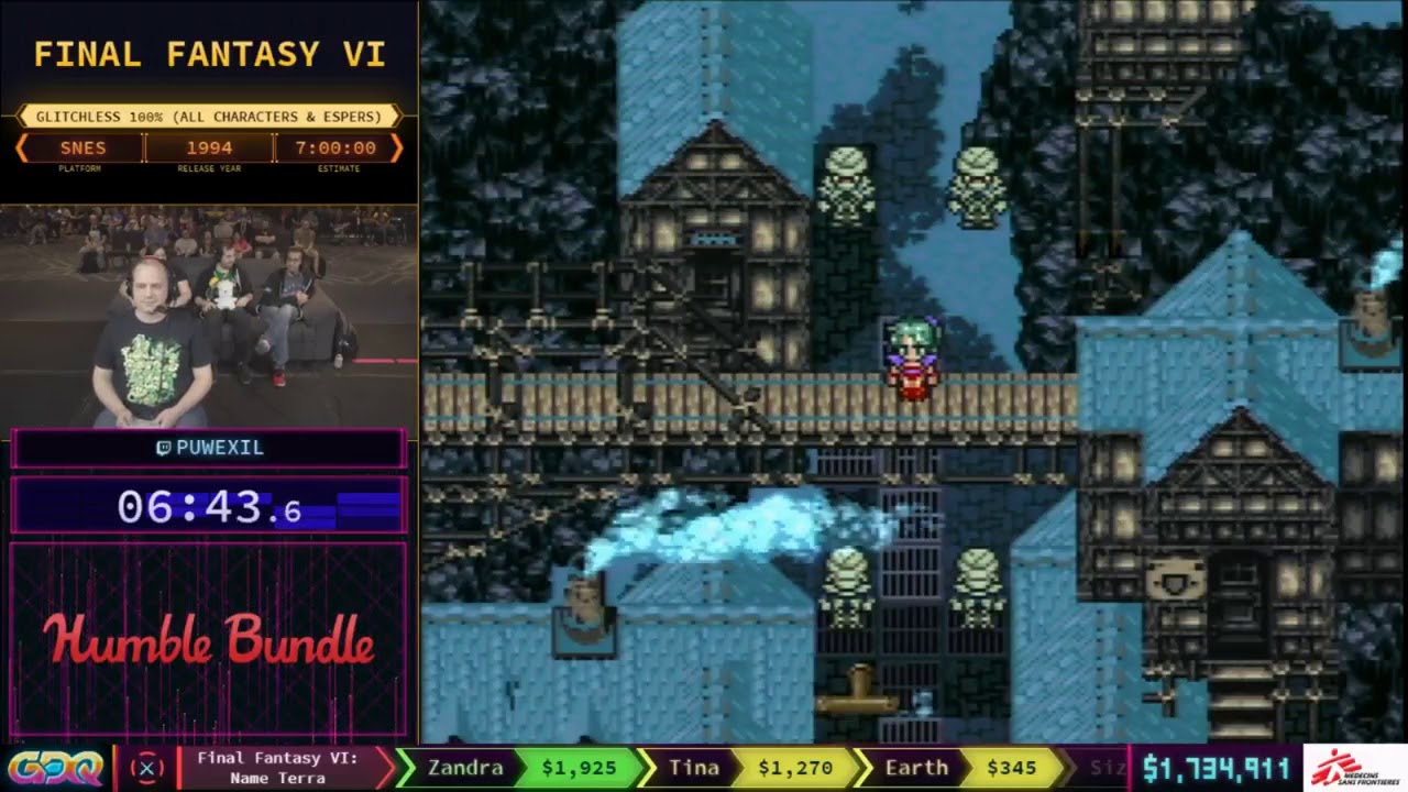SGDQ 2018 - Final Fantasy VI Speedrun (Glitchless 100%)