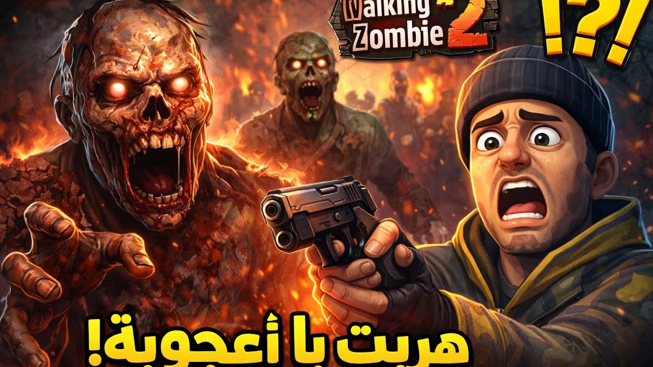 نجوت من اقوى زعيم زومبي باعجوبه 😱😱 the walking zombie 2