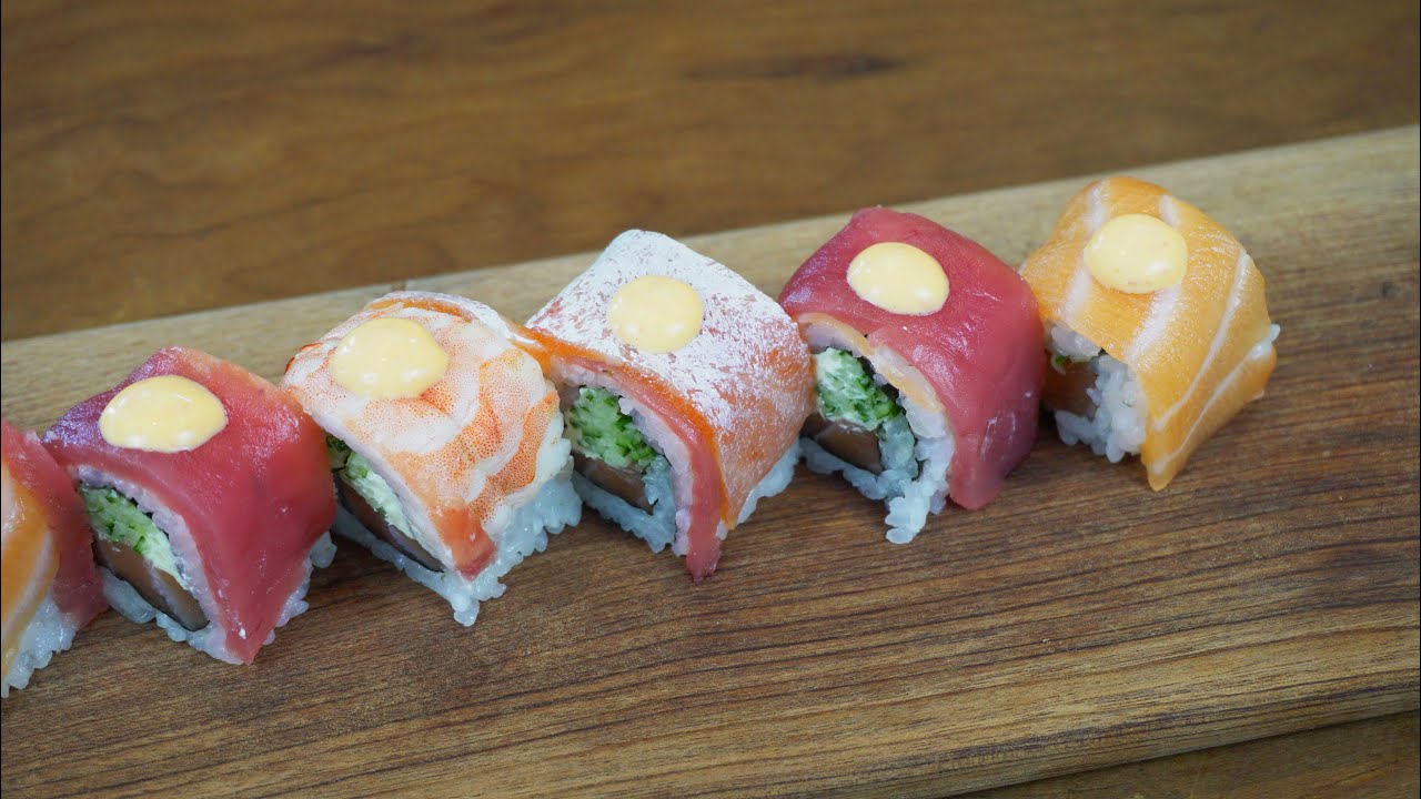 COMO FAZER URAMAKI RAINBOW MAKI | SOULCHEFS