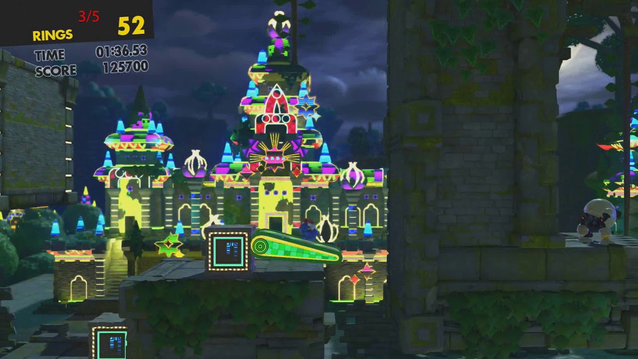 Sonic Forces - Stage 13 All Red RIngs Casino Forest (Mystic Jungle)