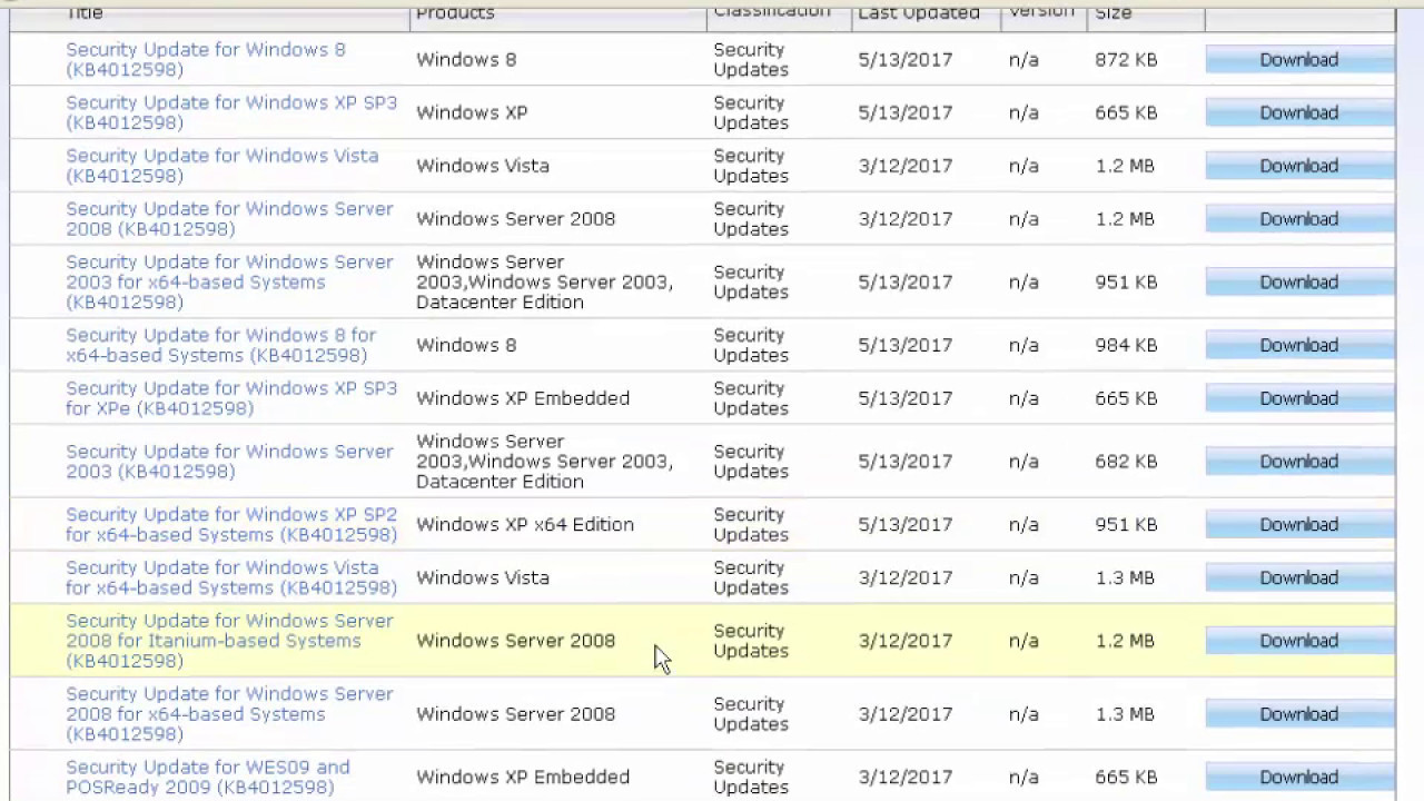 Как установить патч для Windows XP для защиты от WanaCrypt, также известного как WanaCrypt0r или WannaCry
