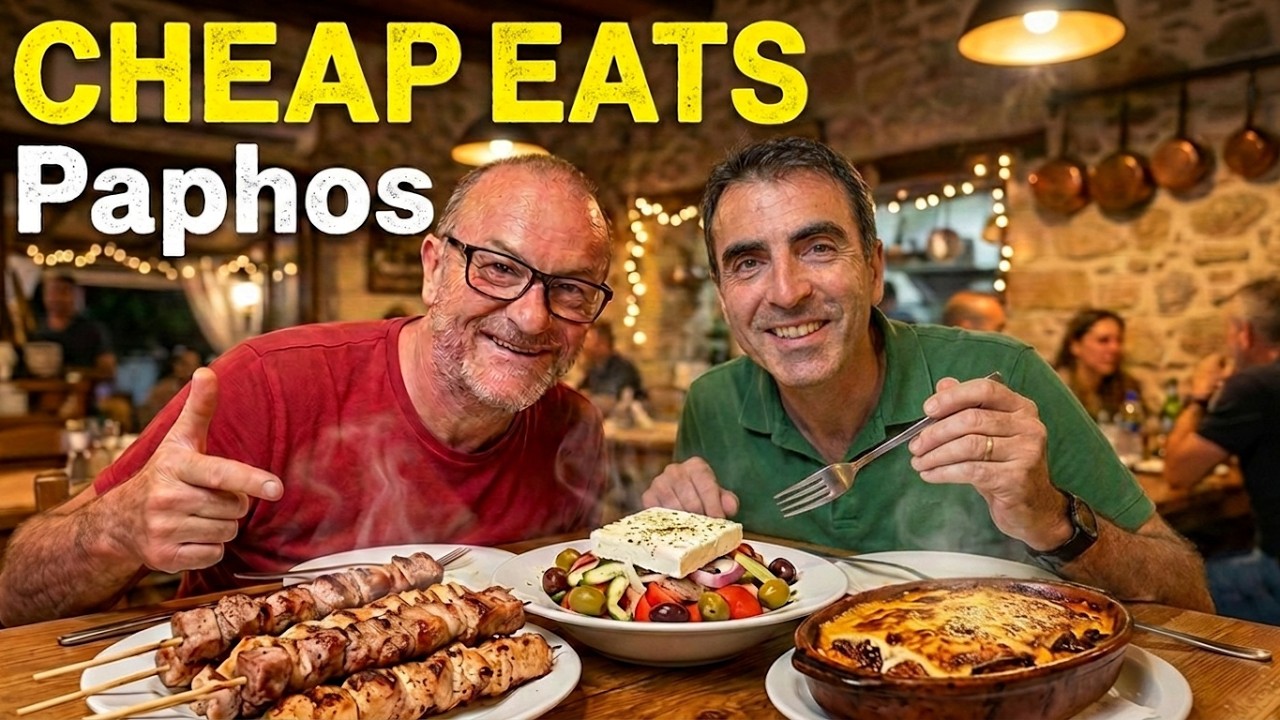 €15 Three Course Meal in Paphos, Cyprus 🇨🇾 | The Best Taverna Deal?