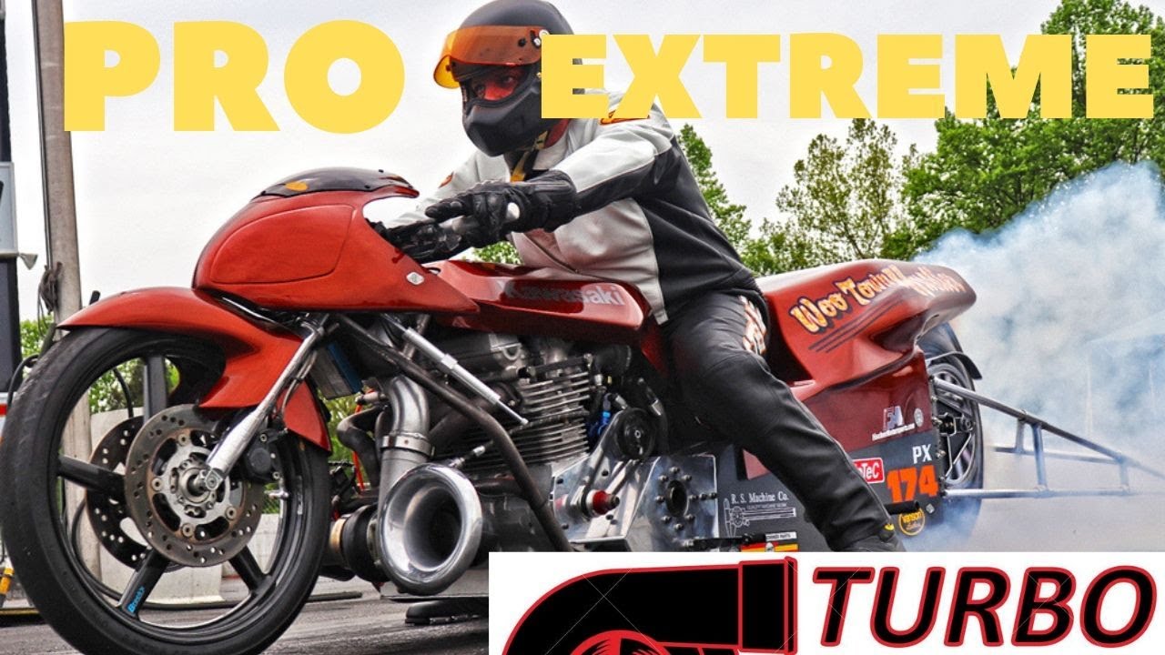 INSANE THREE SECOND TURBO MOTORCYCLES DRAG RACE AT XDA IHRA EVENT! KZ vs. HAYABUSA vs GS! FULL EVENT