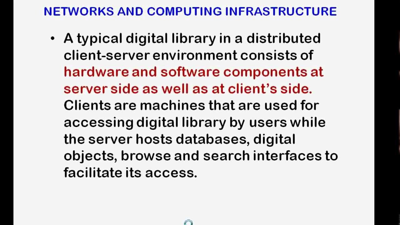 Digital libraries  components