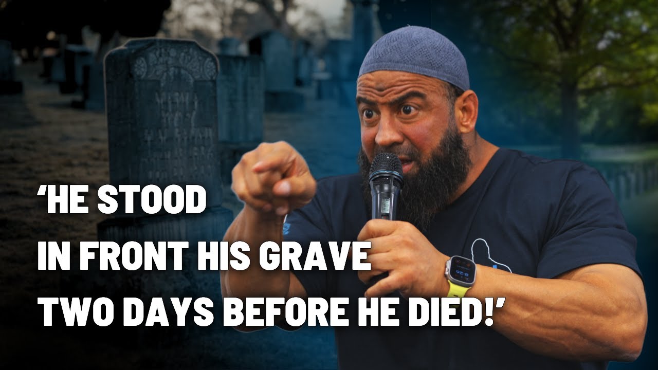 Man stands in front of his GRAVE two days before he is BURIED in it!