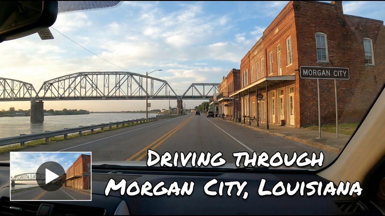 Driving through Morgan City, Louisiana