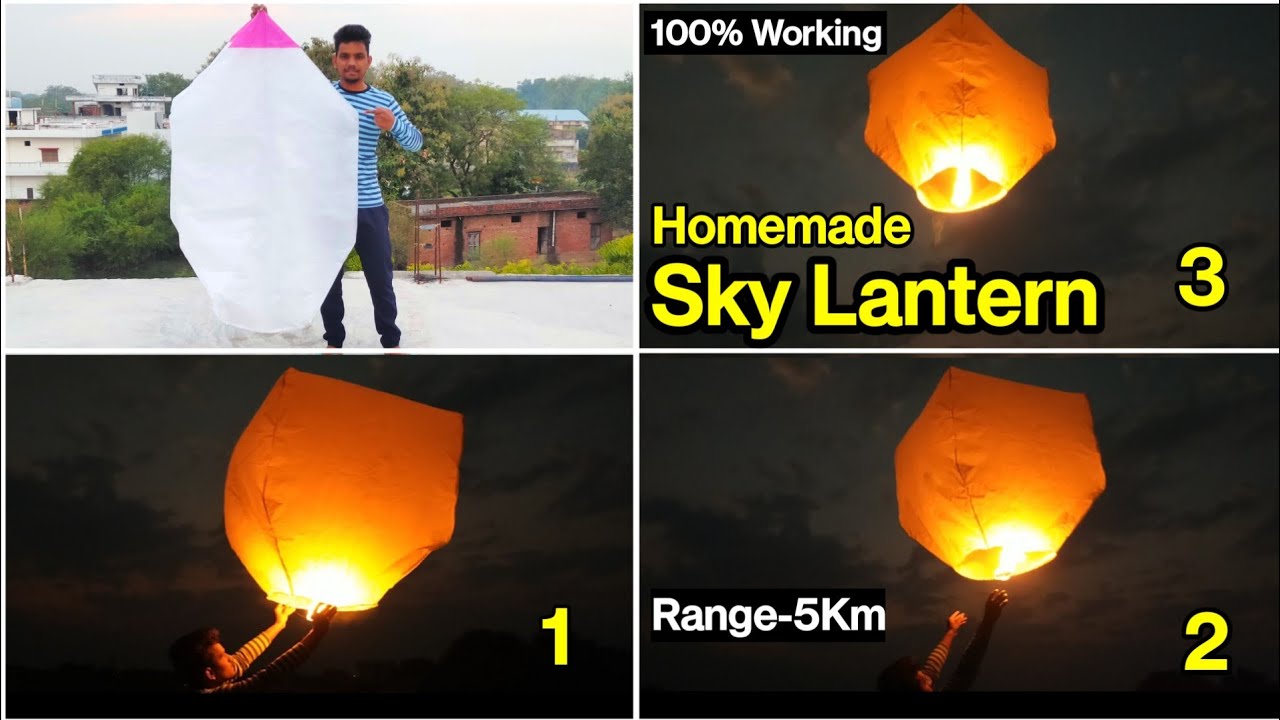 HOW TO MAKE SKY LANTERNS-SUPER EASY & FUN !!😃 | sky lantern
