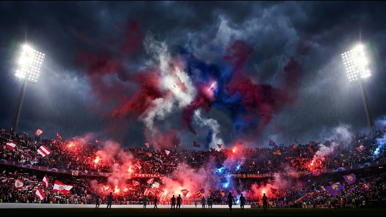 Sevilla vs Barcelona - Canción del Derby | AI Football Anthem