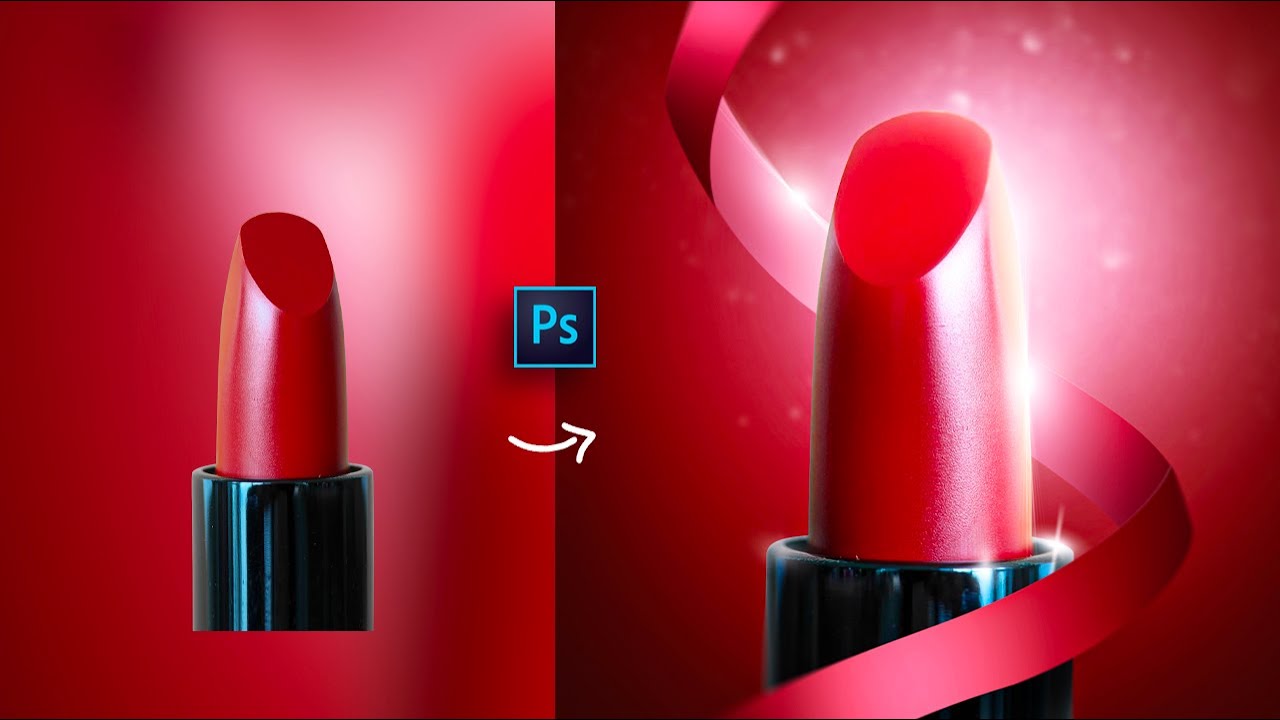 Making Ribbon Craft in Photoshop || #ProductManipulation #PhotoshopTutorial #ribbon