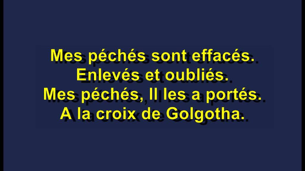 A LA CROIX DE GOLGOTHA D