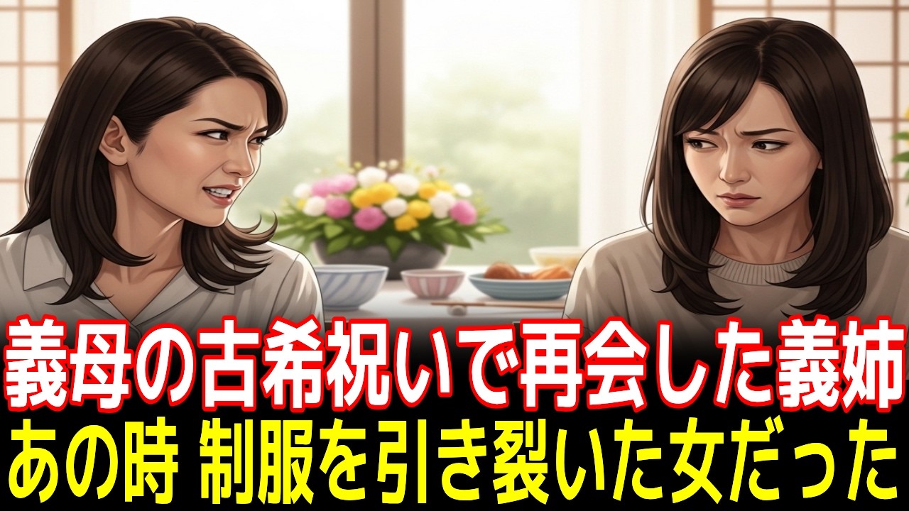 義母の古希祝いで再会した義姉, あの時 制服を引き裂いた女だった