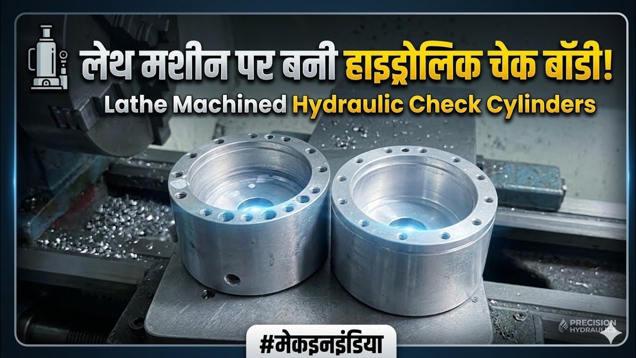 #engineering CNC check cylinder body making  by lathe machine