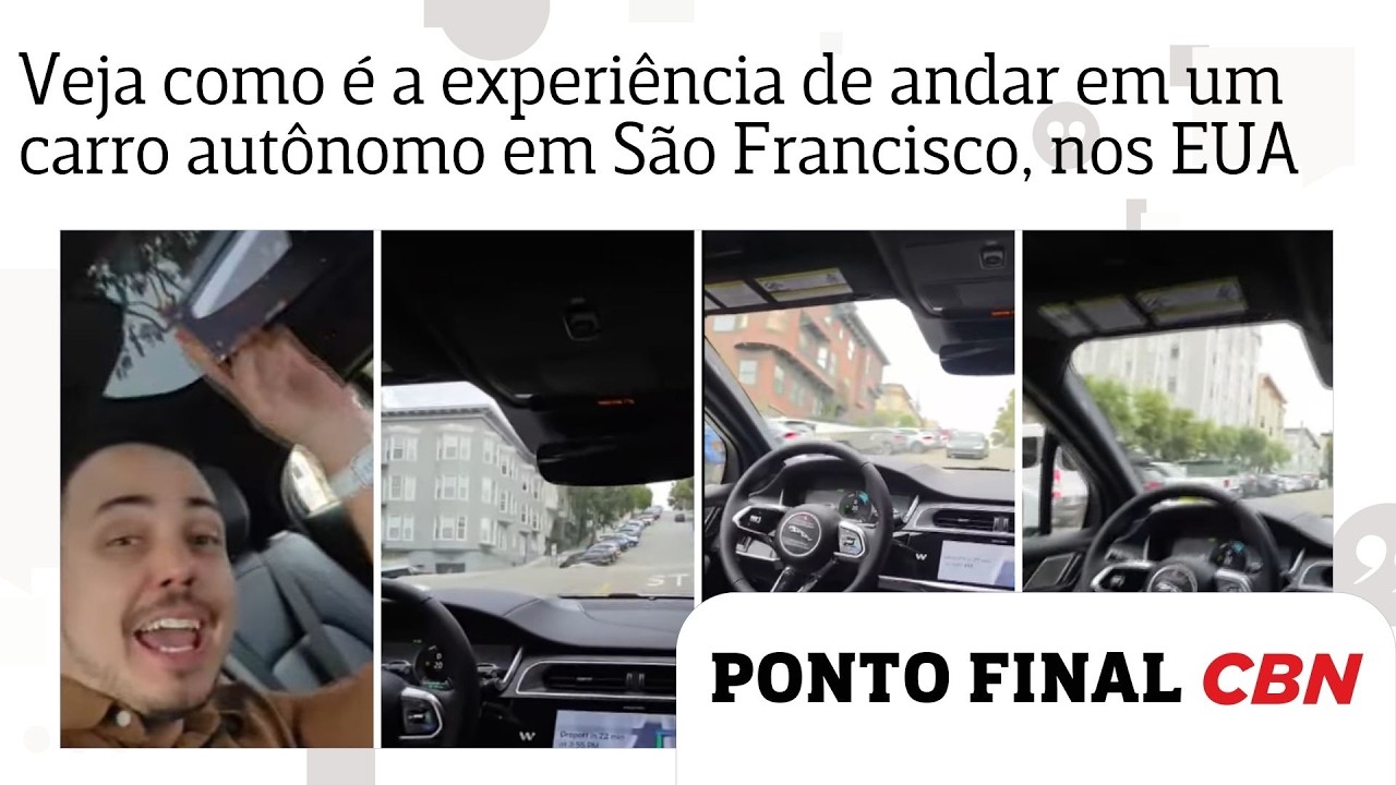 Veja como é a experiência de andar em um carro autônomo em São Francisco, nos EUA