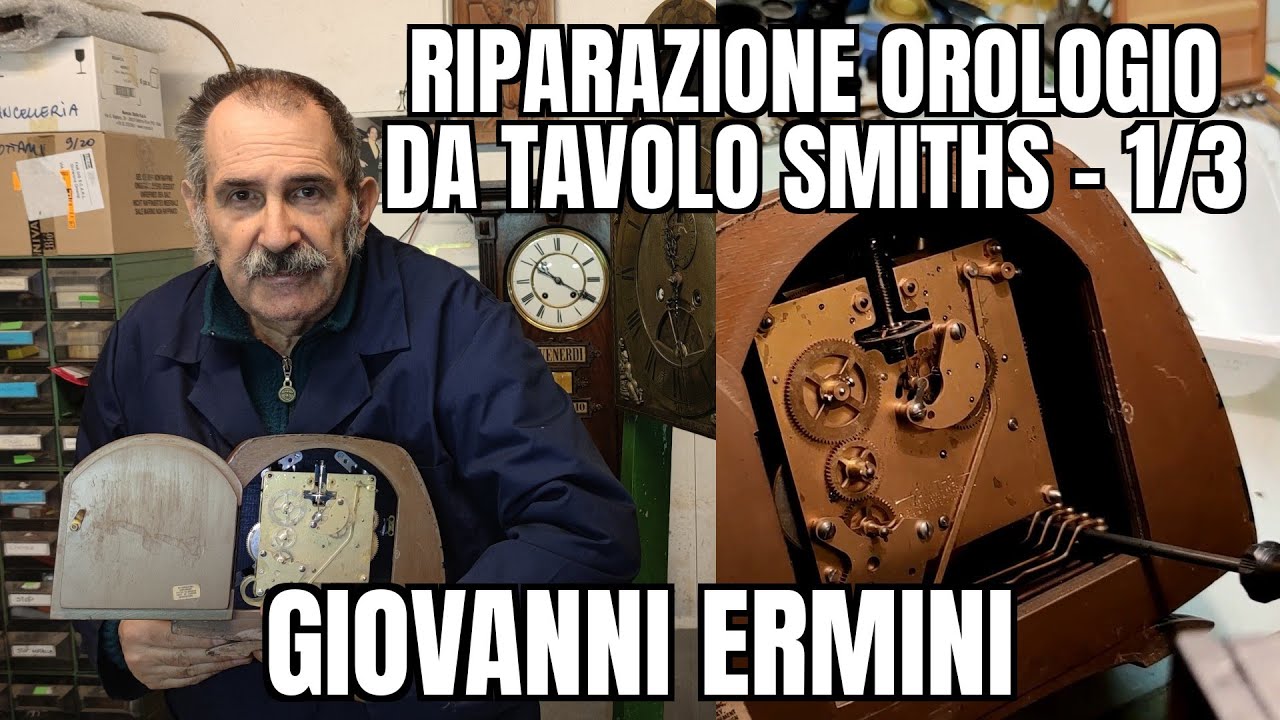 Giovanni Ermini: Riparazione Orologio da Tavolo Smiths Suoneria Ore e Quarti a Bilanciere - 1/3