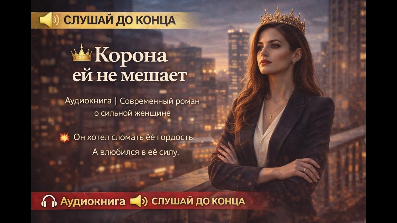 👑 Корона ей не мешает🎧 Аудиокнига |Современный роман о сильной женщине💥 Он хотел сломать её гордость