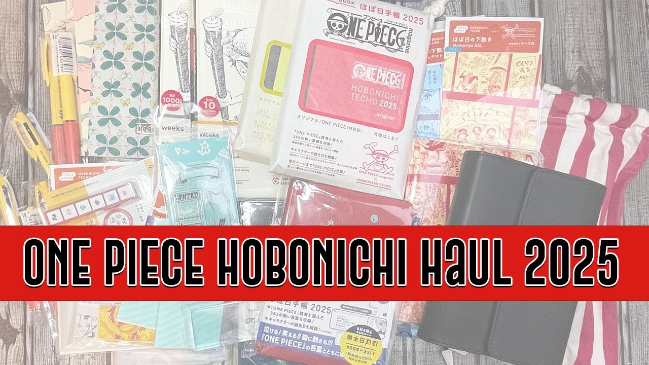 One Piece Hobonichi Haul 2025!!  It's HERE!