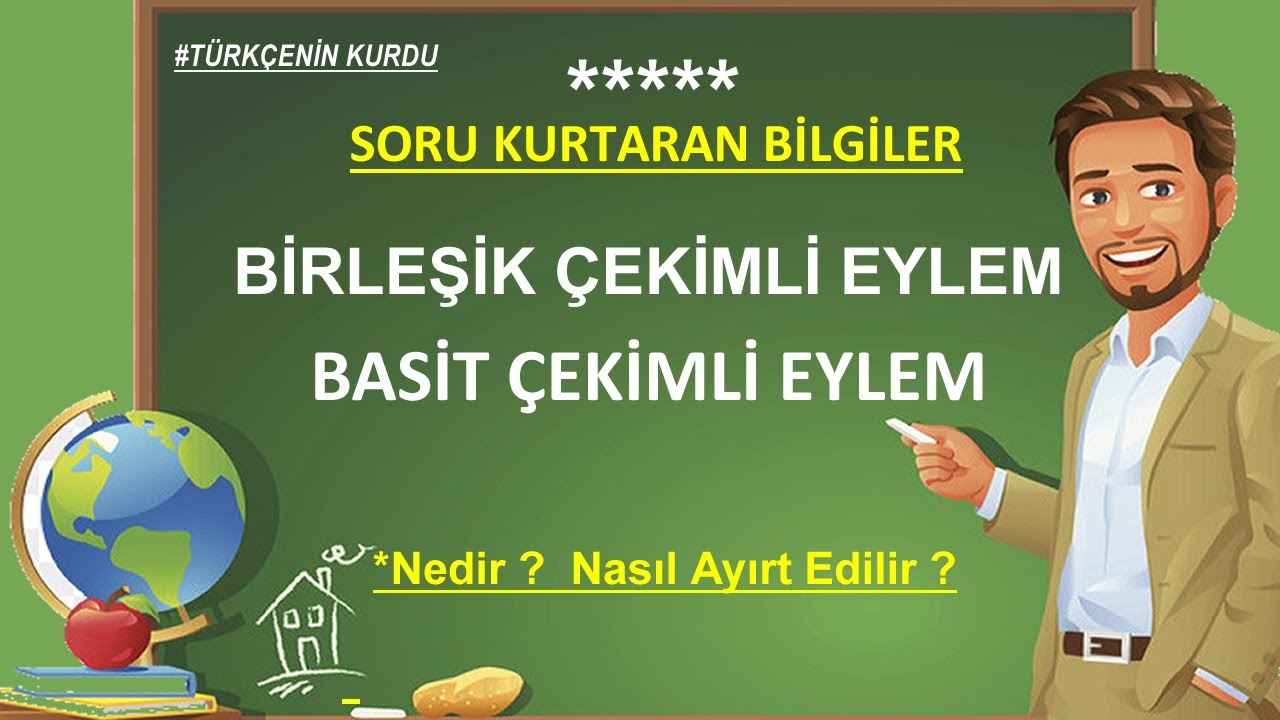 Fiiller | Eylemler | Çekimli Fiil | Birleşik Çekimli Fiil | Basit Çekimli Fiil | Ek fiil | Ek Eylem