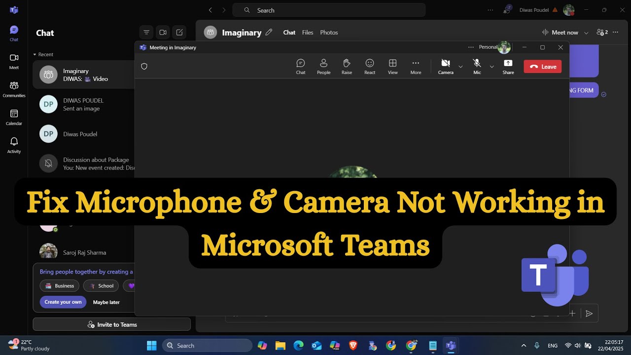 Исправление проблем с микрофоном и камерой в Microsoft Teams
