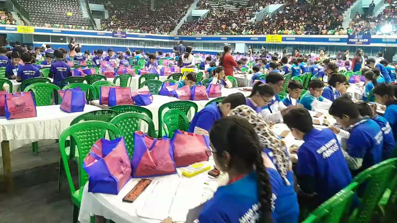 National Abacus Competition at Netaji Indoor Stadium.