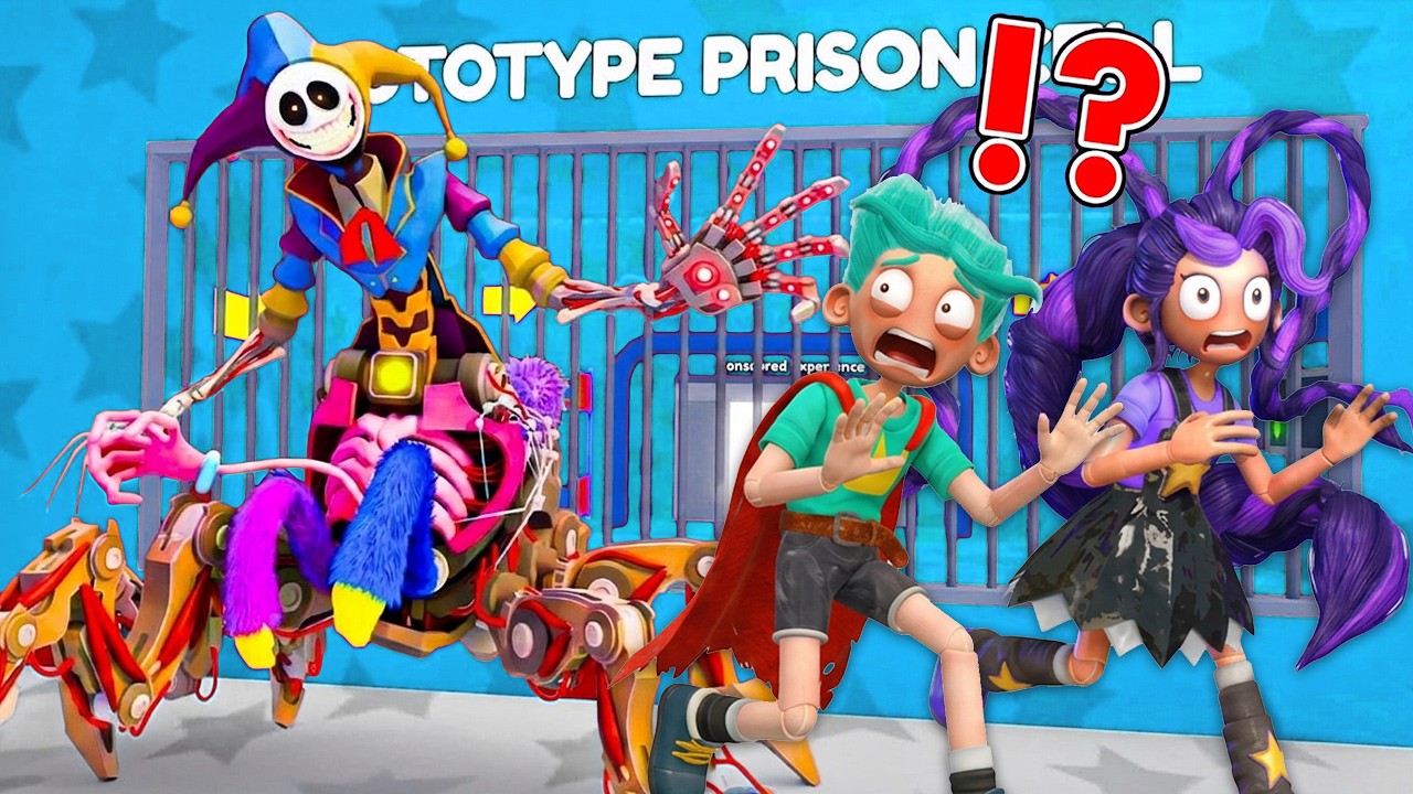 Lily Lovebraids and Rory Redcape Play Escape PROTOTYPE Prison Run in Roblox (OBBY)