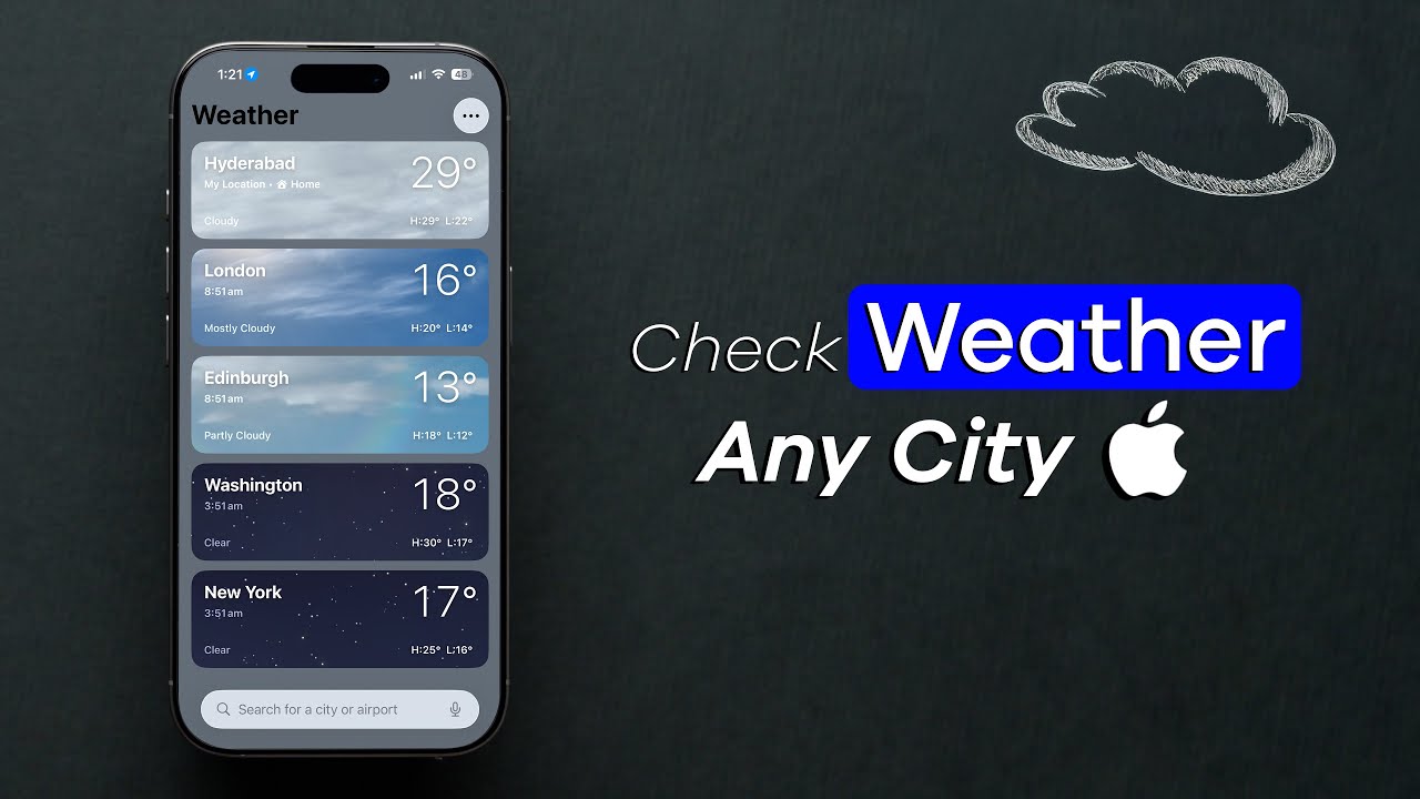 How To Check the Weather of Any City in iPhone?