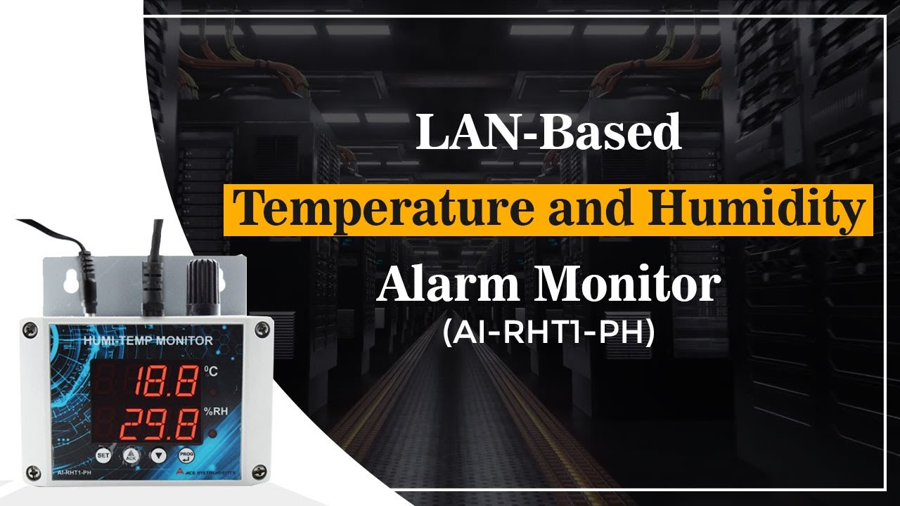 AI-RHT1-PH Temperature & Humidity Monitor | LAN based Temperature & Humidity Monitor | Instrukart