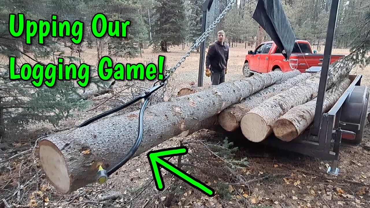 8 MORE LOGS With Skidding TONGS | PLUS House PAD Leveled