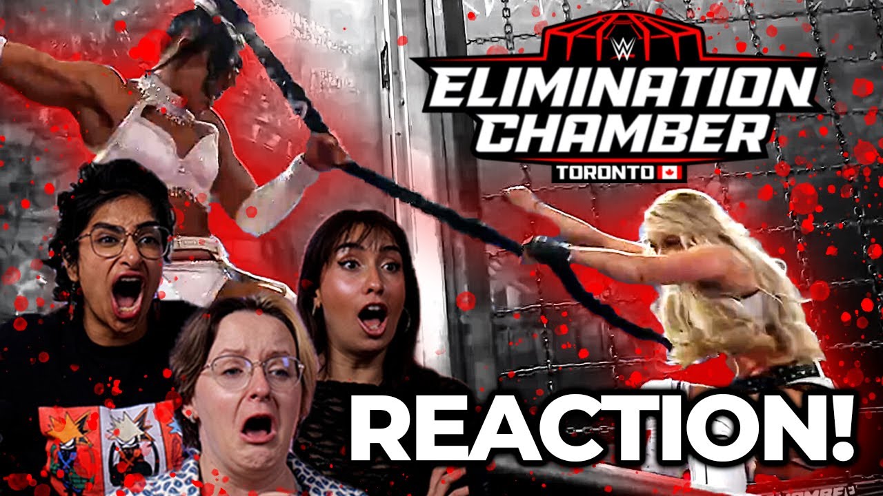 Girls (that kinda watch wrestling) React to Women's Elimination Chamber 2025! #wwe #wrestlemania