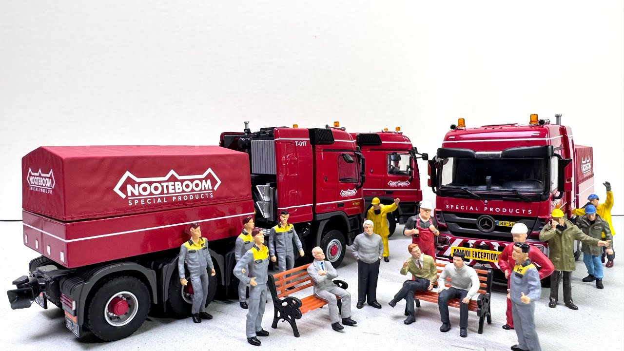 WSI Collectibles NOOTEBOOM MERCEDES ACTROS MP3 8X6,Scale 1:50.#wsimodels #wsicollectibles