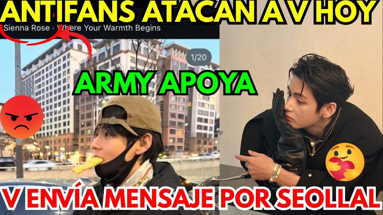 URGENTE🔴V de BTS ENVÍA MENSAJE X SEOLLAL PERO ENFRENTA CRÍTICAS X IA😨TAEHYUNG ES VICTIMA😭