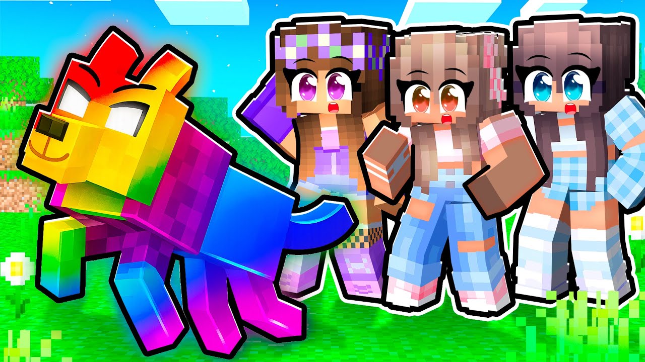 I Became an OP RAINBOW Dog in Minecraft!